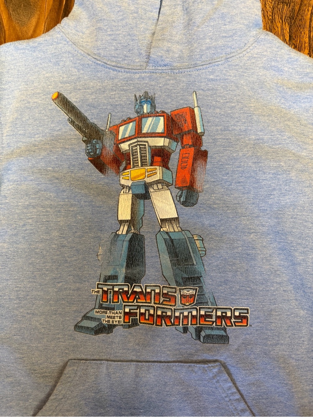 Transformers Graphic Kids Hoodie - Light Blue